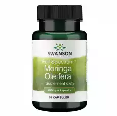 Swanson FS Moringa Oleifera 400mg 60k Zdrowie i uroda Zdrowie Witaminy minerały suplementy diety