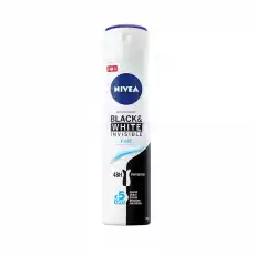 Nivea BlackWhite Invisible Pure antyperspirant spray 150ml Zdrowie i uroda Perfumy i wody Zapachy damskie Antyperspiranty i dezodoranty damskie