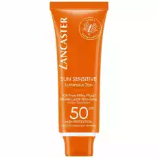 Lancaster Sun Sensitive OilFree Milky Fluid SPF50 mleczkofluid do opalania twarzy 50ml Zdrowie i uroda Kosmetyki i akcesoria Pielęgnacja skóry