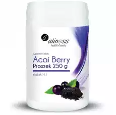 ALINESS ACAI BERRY JAGODY ACAI PROSZEK 250G Zdrowie i uroda Zdrowie Witaminy minerały suplementy diety