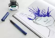 ATRAMENT FABERCASTELL 30 ML NIEBIESKI Biuro i firma Akcesoria biurowe Artykuły piśmiennicze