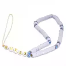 Guess zawieszka GUSTPEARU Phone Strap lilaklilac Heishi Beads Telefony i akcesoria Akcesoria telefoniczne Etui