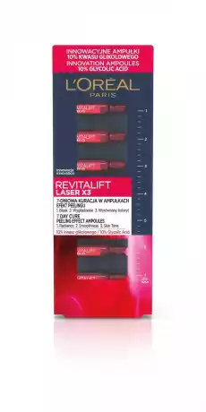 LOreal Paris Revitalift Laser x3 Kuracja w ampułkach 33ml Zdrowie i uroda Kosmetyki i akcesoria Pielęgnacja twarzy Serum do twarzy