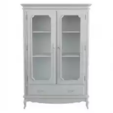 Provencale Laura Ashley Witryna Szara 120x45x180cm Dom i ogród Meble Salon Witryny