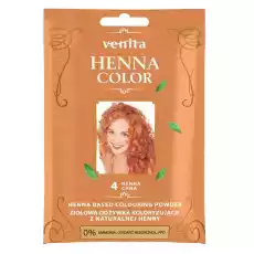 Henna Color ziołowa odżywka koloryzująca z naturalnej henny 4 Henna Chna Zdrowie i uroda Kosmetyki i akcesoria Pielęgnacja i stylizacja włosów Farby i szampony koloryzujące