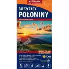 Mapa Bieszczady Połoniny 125 000 Książki Literatura podróżnicza