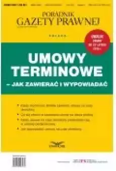 Umowy terminowe ndash jak zawierać i wypowiadać Książki Ebooki