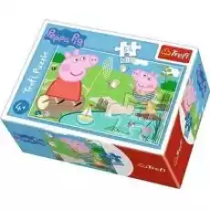 Puzzle mini 54 el Wesoły dzień Świnki Peppy 1 Trefl Dla dziecka Zabawki Puzzle