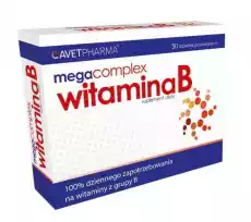 Mega Witamina B Complex x 50 tabletek Zdrowie i uroda Zdrowie Witaminy minerały suplementy diety