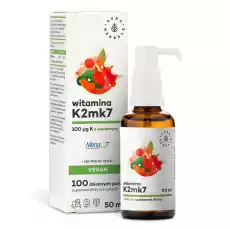 Aura Herbals Witamina K2 100 mcg Vegan krople 50 ml Sport i rekreacja Odżywki i suplementy Witaminy i minerały