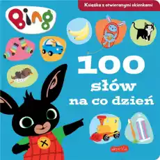 100 słów na co dzień Bing Książka z otwieranymi okienkami Książki Dla dzieci