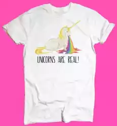 koszulka z unicornem Odzież obuwie dodatki Odzież damska Tshirty i koszulki damskie