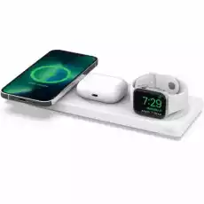 Ładowarka indukcyjna Belkin Boost Pro MagSafe 3in1 Qi dla Apple Watch AirPods iPhone z MagSafe AC biała Telefony i akcesoria Akcesoria telefoniczne Ładowarki i kable