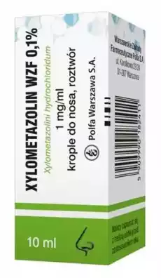 XYLOMETAZOLIN 01 krople 10ml Zdrowie i uroda Zdrowie Leki Przeziębienie i grypa