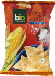 Chipsy tortilla z solą bez glutenu 125g EKO BioZentrale Artykuły Spożywcze Czipsy i chrupki