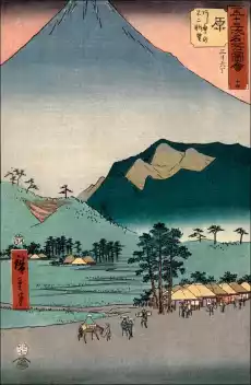 Hara View of Fuji and the Ashitaka Mountains Hiroshige Ando plakat Wymiar do wyboru 20x30 cm Dom i ogród Wyposażenie wnętrz Dekoracja Obrazy i plakaty