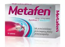 METAFEN x 10 tabletek Zdrowie i uroda Zdrowie Leki Środki przeciwbólowe