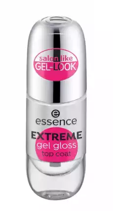 Essence EXTREME GEL GLOSS TOP COAT Żelowy top do paznokci 8ml Zdrowie i uroda Kosmetyki i akcesoria Manicure i pedicure Żele do paznokci