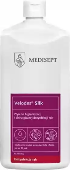 Płyn do mycia i dezynfekcji rąk VELODES Silk 05l Zdrowie i uroda Zdrowie Preparaty do dezynfekcji