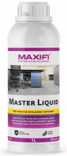 Maxifi Master Liquid silny prespray do mocnych zabrudzeń 1L Motoryzacja Pielęgnacja samochodu Pielęgnacja wnętrza samochodu