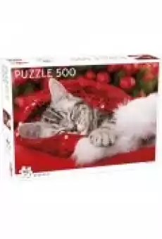 Puzzle 500 el Animals Christmas Kitten Dla dziecka Zabawki Puzzle