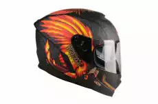 LAZER KASK INTEGRALNY RAFALE PHOENIX CZA ŻÓŁ CZERW Sport i rekreacja Sporty motorowe Kaski do sportów motorowych