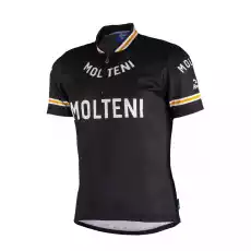 Rogelli bike molteni 001216 męska koszulka rowerowa czarna Rozmiar 3XL Sport i rekreacja