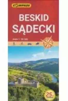 Mapa turystyczna Beskid Sądecki 150 000 Książki Literatura podróżnicza