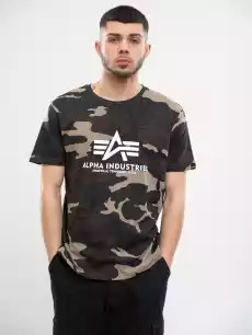 Koszulka Z Krótkim Rękawem Alpha Industries Basic Camo Odzież obuwie dodatki Odzież męska Koszulki męskie