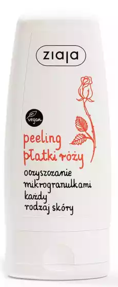 Ziaja Płatki Róży peeling do twarzy z mikrogranulkami 60ml Zdrowie i uroda Kosmetyki i akcesoria Pielęgnacja twarzy Peelingi i scruby do twarzy