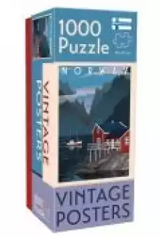 Puzzle 1000 el Vintage Norwegia Dla dziecka Zabawki Puzzle