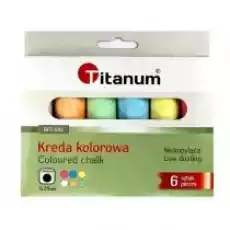 Titanum Kreda chodnikowa 6 kolorów Dla dziecka Artykuły szkolne Kreda