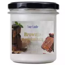 ŚWIECA SOJOWA BROWNIE Z CZEKOLADĄ 300 ml YOUR CANDLE Dom i ogród Wyposażenie wnętrz Świece i aromaterapia