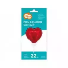 Godan Balon foliowy Serce z zaworem na patyku 11 cm Prezenty Pakowanie prezentów