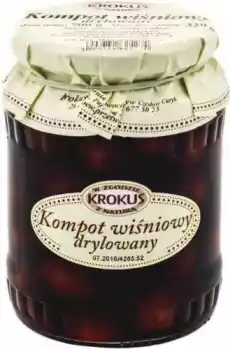 Kompot wiśniowy 700g Krokus Artykuły Spożywcze Przetwory