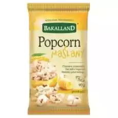 Bakalland Popcorn maślany 90 g Artykuły Spożywcze Słodycze