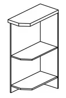 Szafka dolna otwarta końcowa 20 cm Royal Dom i ogród Meble Kuchnia i jadalnia Pozostałe meble kuchenne