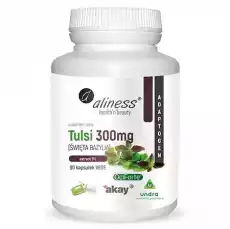 ALINESS TULSI ŚWIĘTA BAZYLIA 5 300MG 90 KAPSUŁEK VEGE Zdrowie i uroda Zdrowie Witaminy minerały suplementy diety