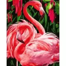 ArtiFly Malowanie po numerach Para Flamingo 40x50cm Biuro i firma Akcesoria biurowe Artykuły papiernicze