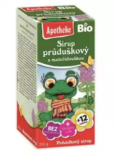 SYROP DLA DZIECI Z TYMIANKU I DZIKIEJ RÓŻY BIO 250 g APOTHEKE Artykuły Spożywcze Syropy