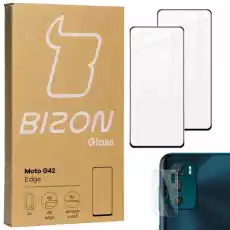 Szkło hartowane Bizon Glass Edge 2 sztuki ochrona na obiektyw Motorola Moto G42 Telefony i akcesoria Akcesoria telefoniczne Folie ochronne