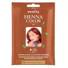 Venita Henna Color ziołowa odżywka koloryzująca z naturalnej henny 8 Rubin Zdrowie i uroda Kosmetyki i akcesoria Pielęgnacja i stylizacja włosów Farby i szampony koloryzujące