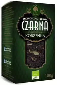 HERBATA CZARNA KORZENNA LIŚCIASTA BIO 100 g DARY NATURY Artykuły Spożywcze Herbata