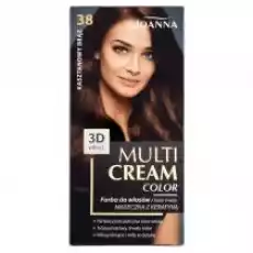 Joanna Multi Cream Color farba do włosów 38 Kasztanowy Brąz Zdrowie i uroda Kosmetyki i akcesoria Pielęgnacja i stylizacja włosów