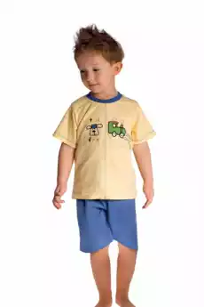 Piccolo Meva Samuel 2973 żółtoniebieska piżama chłopięca Dla dziecka Bielizna dziecięca Pidżamy i szlafroki dziecięce