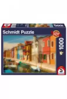 Puzzle 1000 el Kolorowe domy na wyspie Burano Dla dziecka Zabawki Puzzle