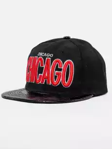 Czapka Z Daszkiem Snapback Czarna Royal Blue Slick Chicago Odzież obuwie dodatki Galanteria i dodatki Nakrycia głowy Czapki z daszkiem