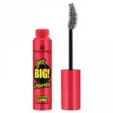 Essence Get Big Lashes Volume Curl Mascara tusz pogrubiający i podkręcający do rzęs Black 12 ml Zdrowie i uroda Kosmetyki i akcesoria Makijaż i demakijaż