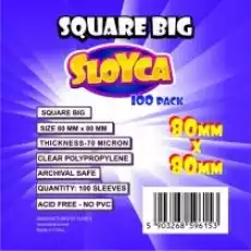 Sloyca Koszulki Square Big 80 x 80 mm 100 szt Gry Gry planszowe