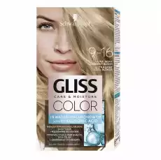 Schwarzkopf Gliss Color krem koloryzujący do włosów 916 Ultra Jasny Chłodny Blond Zdrowie i uroda Kosmetyki i akcesoria Pielęgnacja i stylizacja włosów Farby i szampony koloryzujące